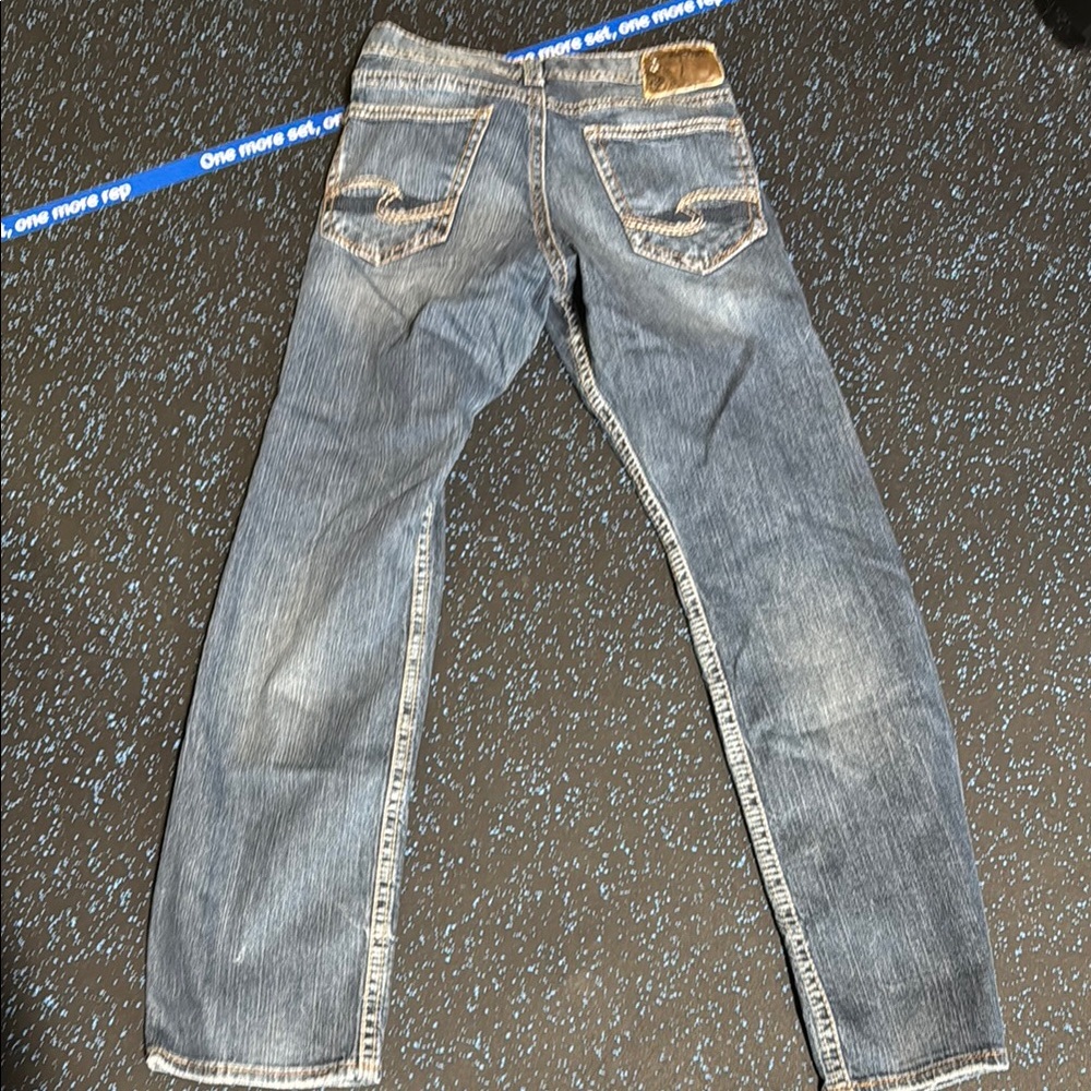 Silver Jeans Blue Straight Leg Denim